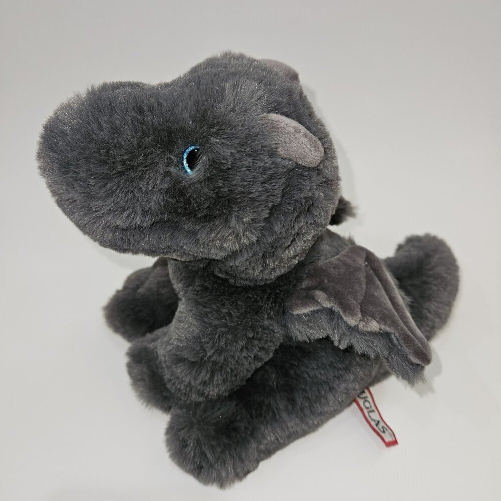 Douglas Cuddle Toys Charcoal Gray Dragon Plush Sootie 7" Stuffed Toy SUPER SOFT